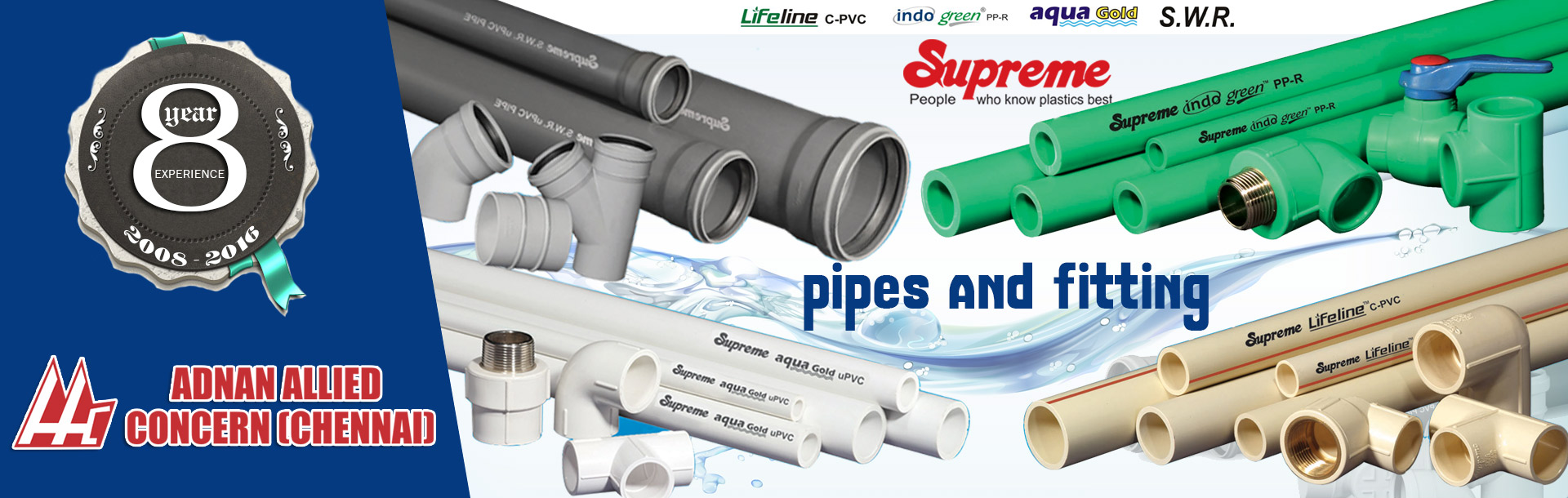 ADNAN ALLIED CONCERN(CHENNAI)Supreme Pipe Dealers In Chennai